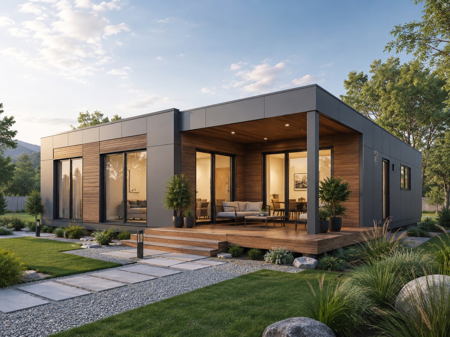 Vivienda modular moderna usada como imagen ilustrativa